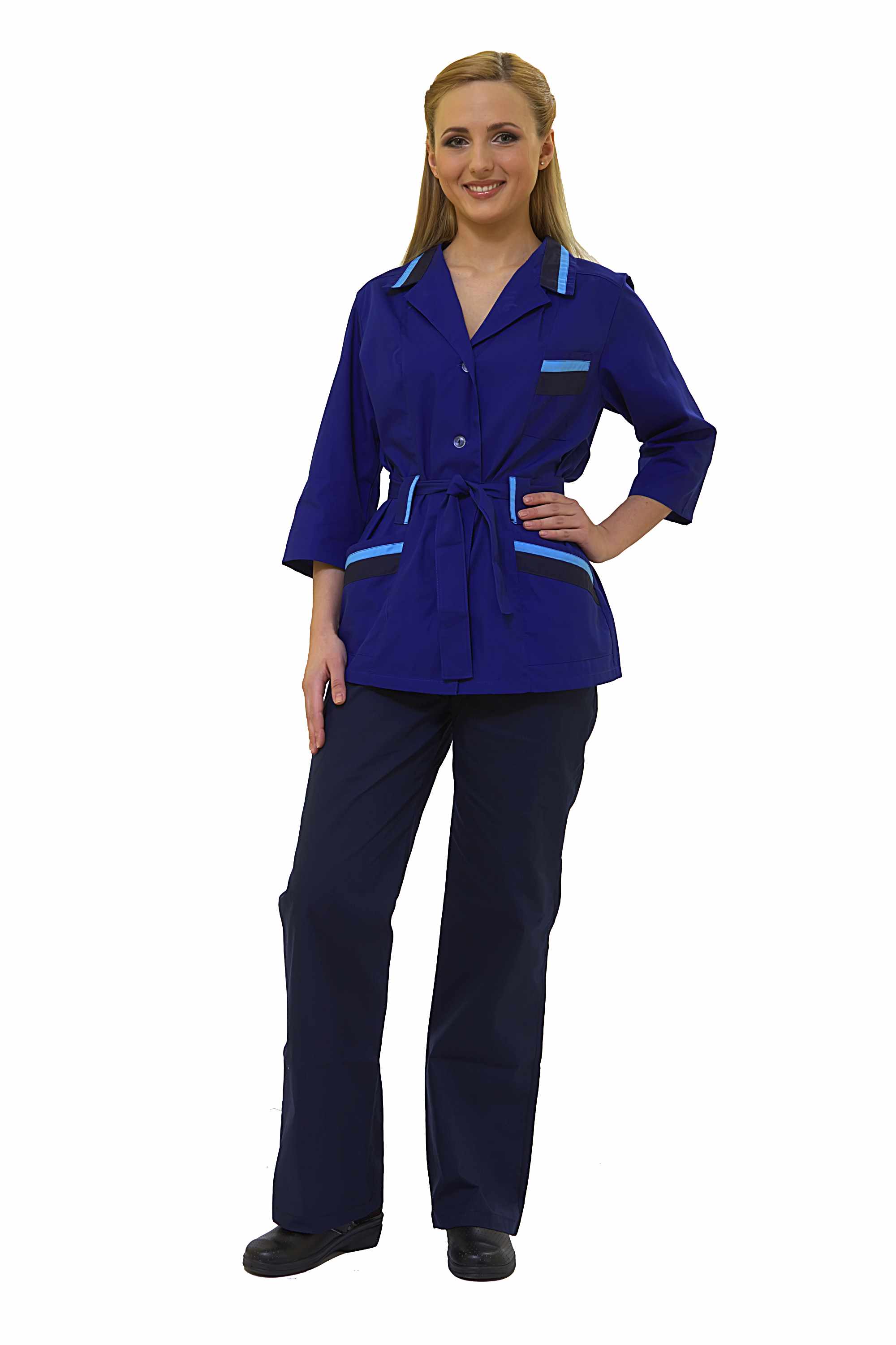 Костюм КАПЕЛЬ, синий, женский